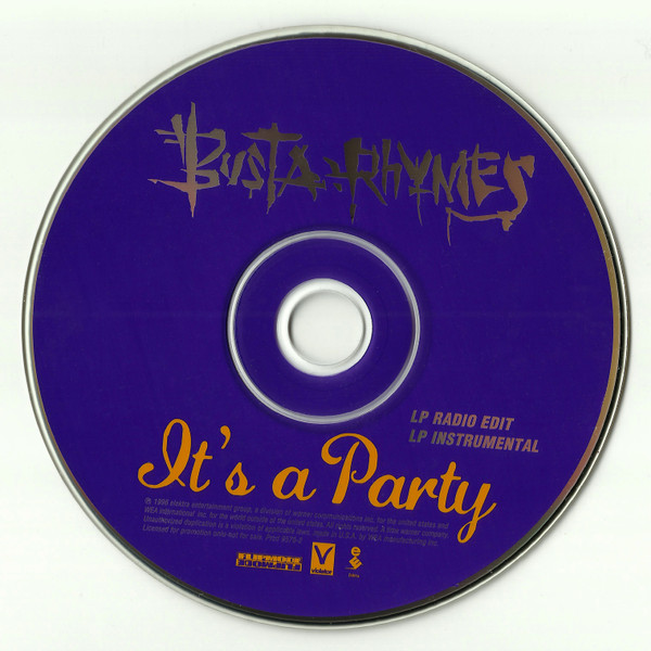 Busta Rhymes Featuring Zhane – It's A Party (1996, CD) - Discogs