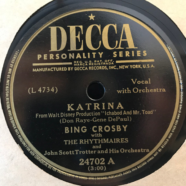 Bing Crosby with The Rhythmaires and Vic Schoen And His Orchestra