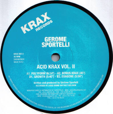 Gerome Sportelli - Acid Krax Vol. 2 | Releases | Discogs