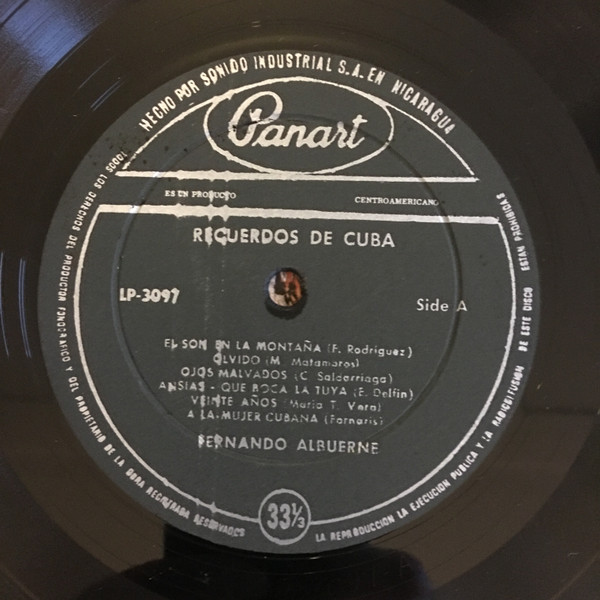 ladda ner album Fernando Albuerne Con El Trio Los Cubanitos - Recuerdos De Cuba