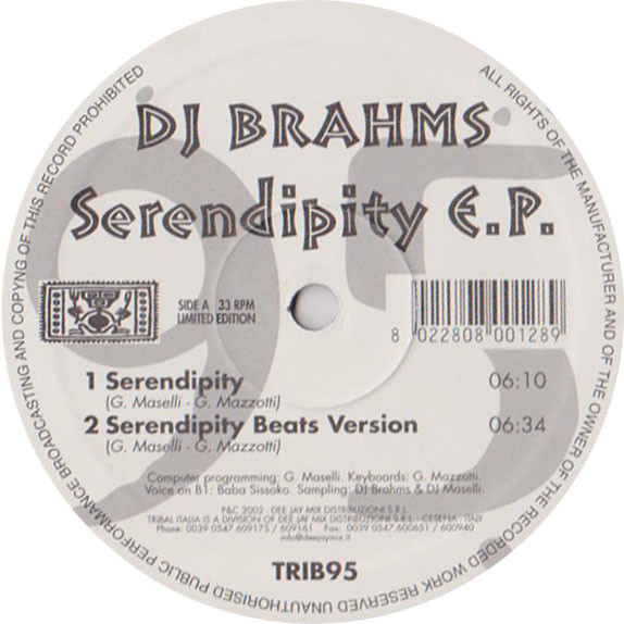 descargar álbum DJ Brahms - Serendipity