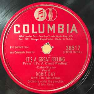 Doris Day - It's A Great Feeling / At The Café Rendezvous album cover
