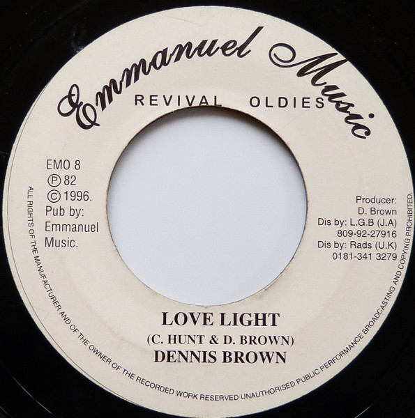 Dennis Brown – Love Light (Vinyl) - Discogs