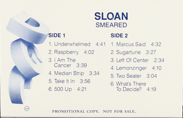 Sloan – Smeared (1992, Cassette) - Discogs