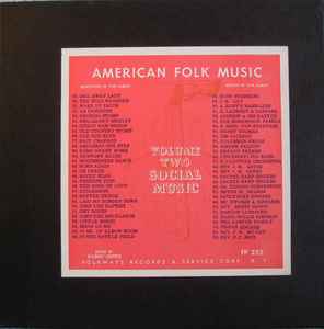 Harry Smith – Anthology Of American Folk Music (Volume Two: Social Music)  (1952