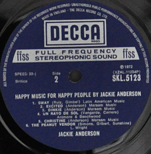 baixar álbum Jackie Anderson - Happy Music For Happy Peoplen By Jackie Anderson