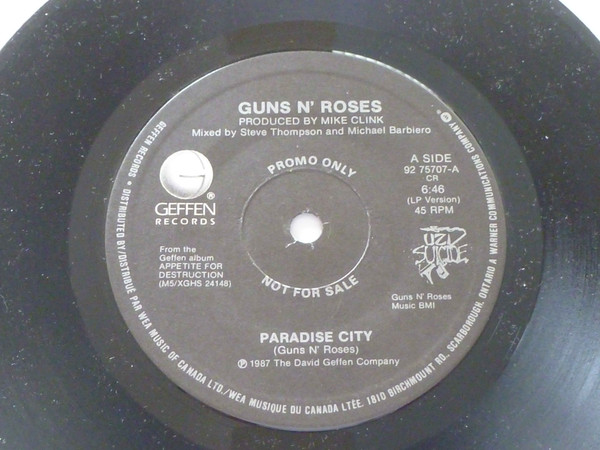 Guns N' Roses – Paradise City (1989, CD) - Discogs