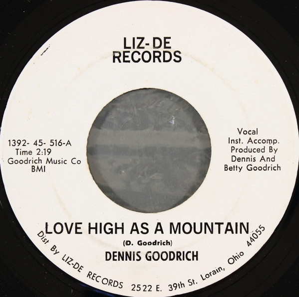 ladda ner album Dennis Goodrich - My Love For You Love High As A Mountain