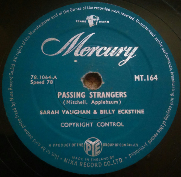 Sarah Vaughan & Billy Eckstine – Passing Strangers / The Door Is