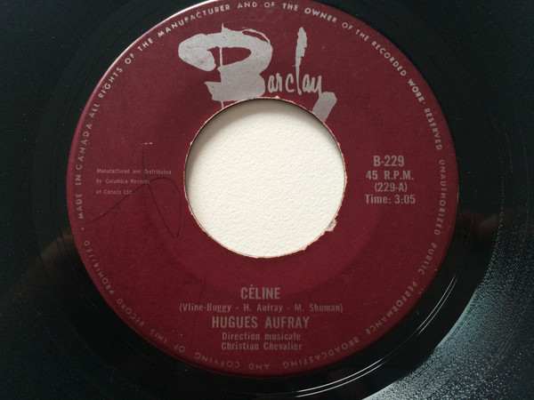 Hugues Aufray – Celine (1966, Vinyl) - Discogs
