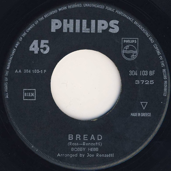 Bobby Hebb – Sunny / Bread (2016, Vinyl) - Discogs