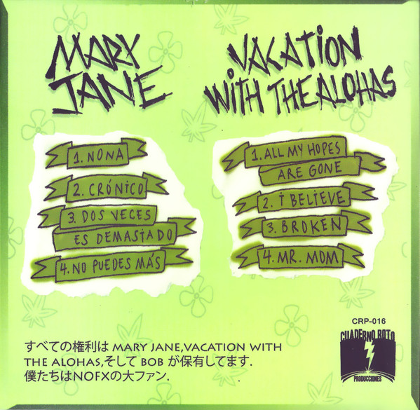 last ned album Mary Jane Vacation With The Alohas - Split