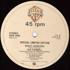Joe Farrell – Night Dancing (1978, Vinyl) - Discogs