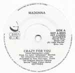 Cover of Crazy For You, 1985, Vinyl