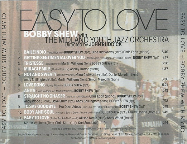 ladda ner album Bobby Shew With The Midland Youth Jazz Orchestra Directed By John Ruddick - Easy To Love