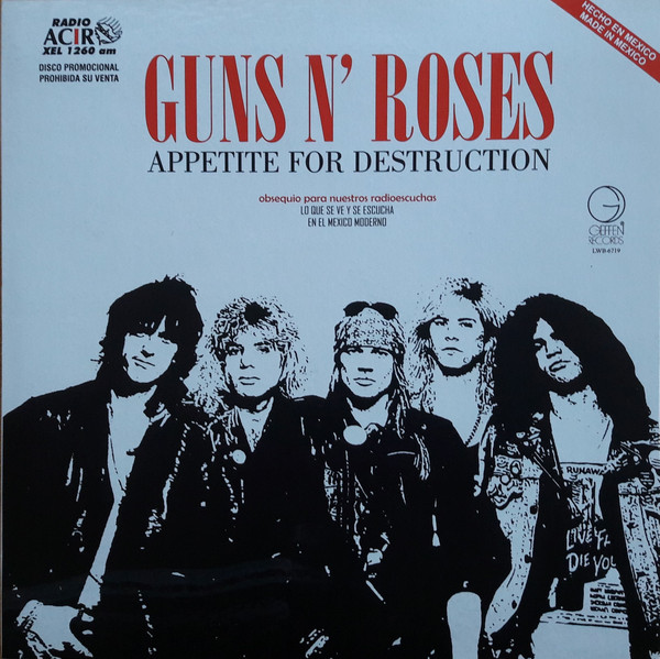 GUNS N' ROSES anuncian reedición limitada en vinilo de 'Appetite For  Destruction' 