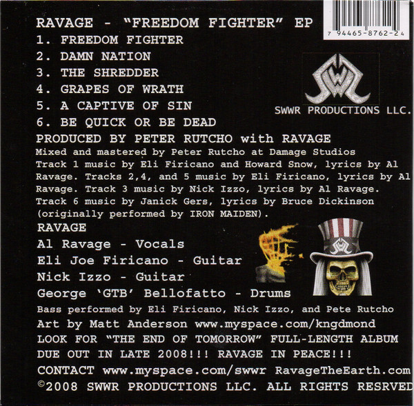 descargar álbum Ravage - Freedom Fighter