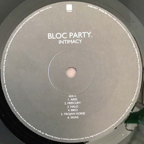 Bloc Party – Intimacy (2008, Vinyl) - Discogs