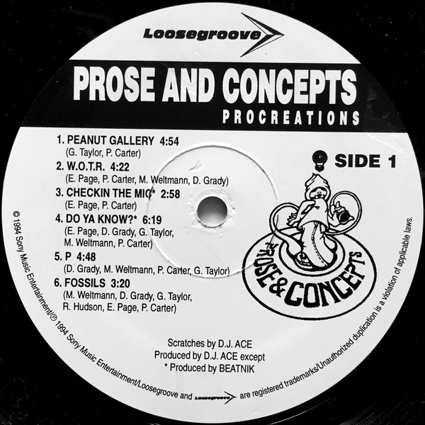 Prose And Concepts – Procreations (1994, Vinyl) - Discogs