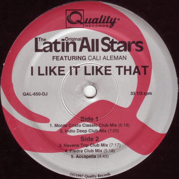 The Original Latin All Stars – I Like It Like That (1997, Vinyl