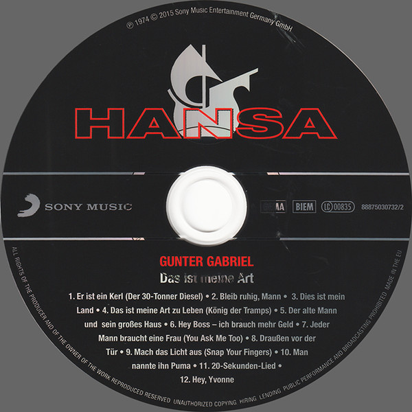 lataa albumi Gunter Gabriel - Original Album Classics