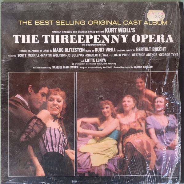 Kurt Weill The Threepenny Opera Vinyl Discogs