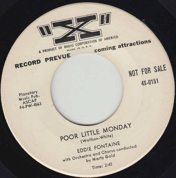 télécharger l'album Eddie Fontaine - The Rain Song Poor Little Monday