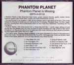Cover of Phantom Planet Is Missing, 1998, CD
