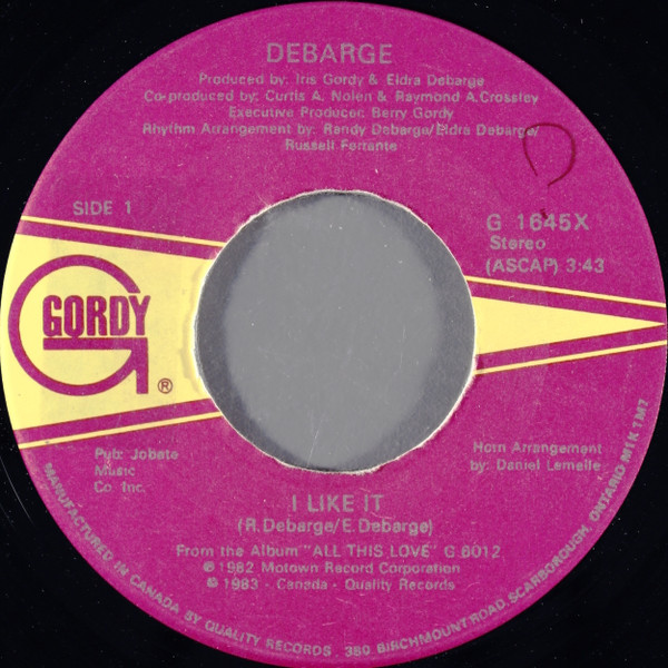 DeBarge - I Like It | Releases | Discogs