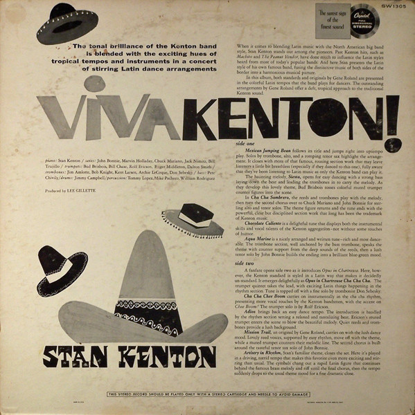 Stan Kenton And His Orchestra - Viva Kenton | Capitol Records (SW 1305) - 2