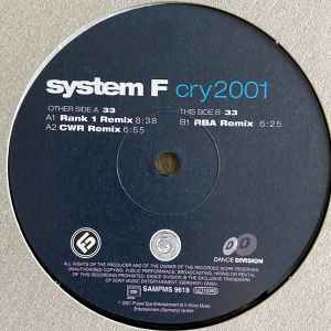 Portada de album System F - Cry 2001