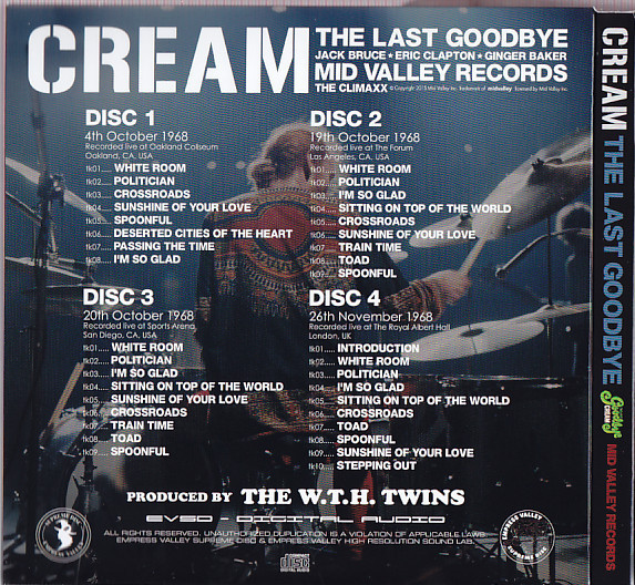 baixar álbum Cream - The Last Goodbye