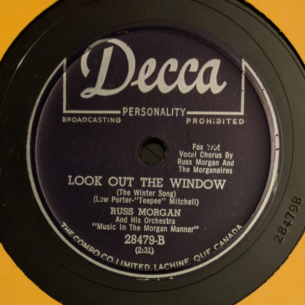 ladda ner album Russ Morgan And His Orchestra - I Look Out The Window The Winter Song