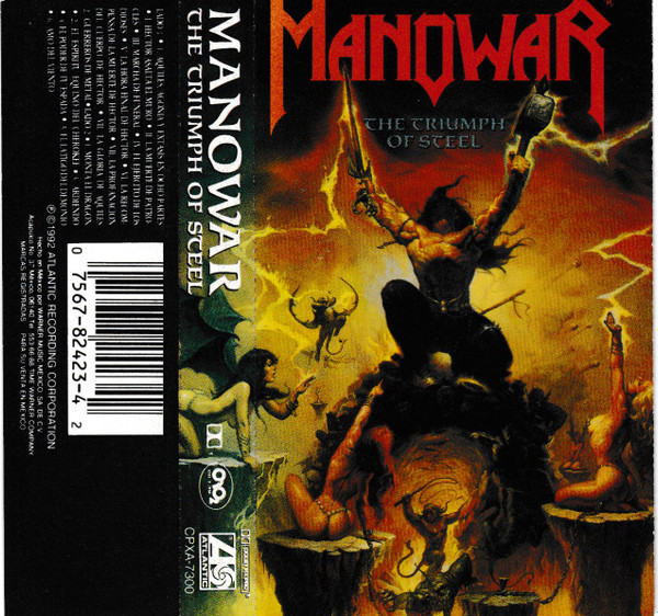 Manowar – The Triumph Of Steel (1992, Cassette) - Discogs