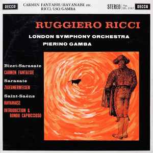 Ruggiero Ricci - Carmen Fantaisie / Zigeunerweisen / Havanaise / Introduction & Rondo Capriccioso