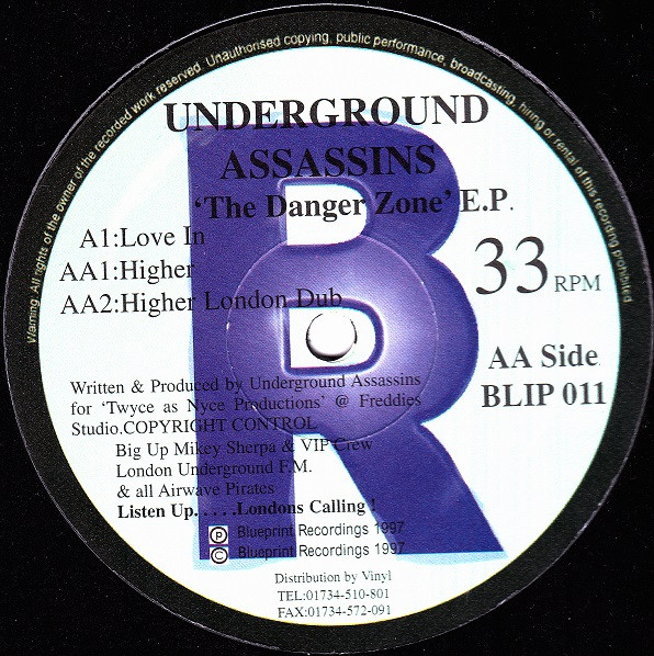 last ned album Underground Assassins - The Danger Zone