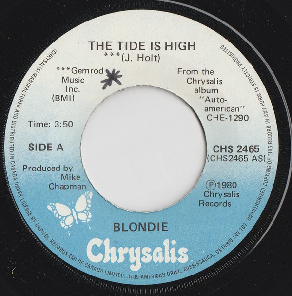 Blondie - The Tide Is High | Chrysalis (CHS 2465) - main