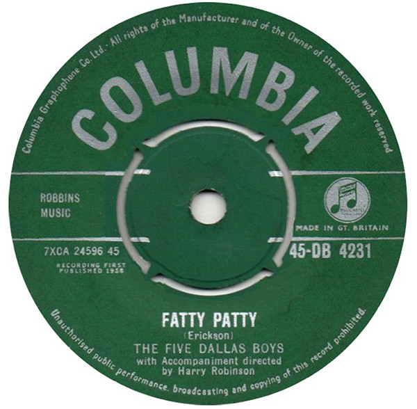 Album herunterladen The Five Dallas Boys - Fatty Patty