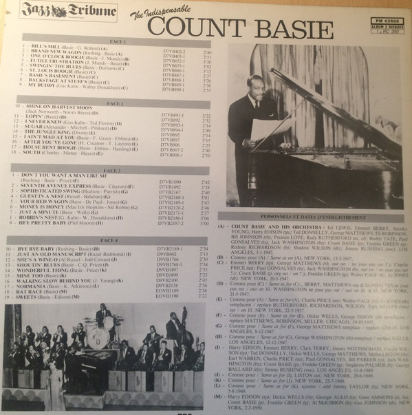 lataa albumi Count Basie - The Indispensable Count Basie