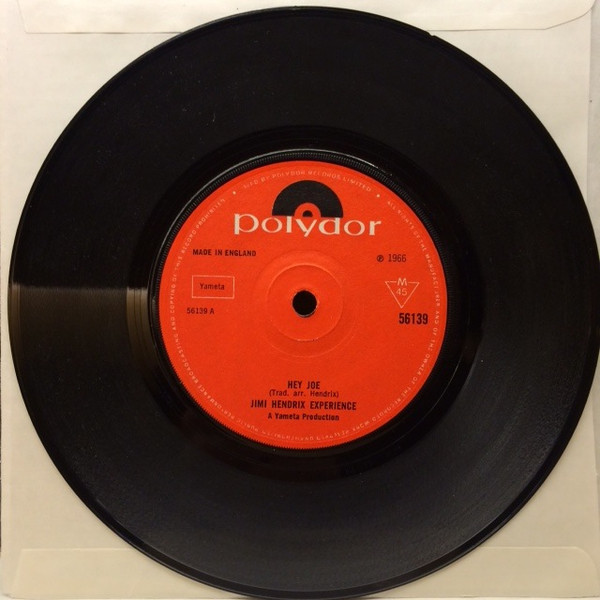 Jimi Hendrix – Hey Joe (1976, Vinyl) - Discogs