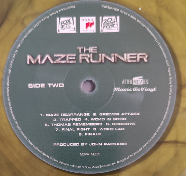 lataa albumi John Paesano - The Maze Runner Original Motion Picture Soundtrack