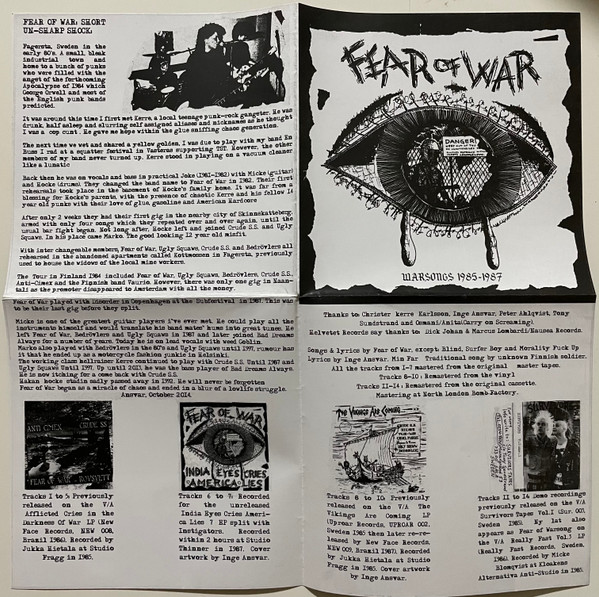 lataa albumi Fear Of War - Warsongs 1985 1987