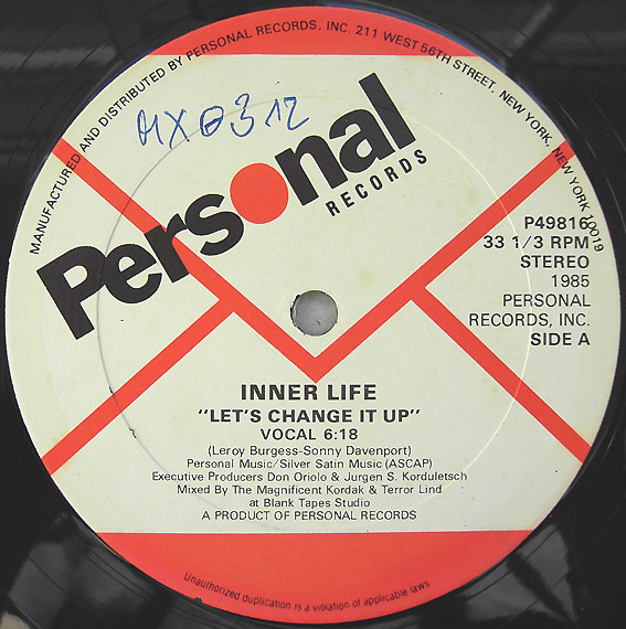 Inner Life – Let's Change It Up (1985, Vinyl) - Discogs