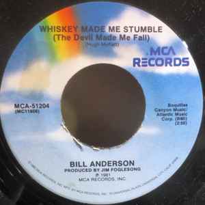 Bill Anderson (2) - Whiskey Made Me Stumble album cover