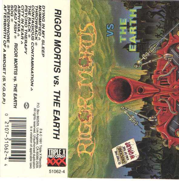 Rigor Mortis – vs. The Earth (1991, Cassette) - Discogs
