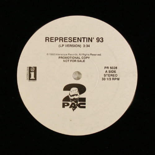 2Pac – Representin' 93 / 5 Deadly Venomz (1993, Vinyl) - Discogs