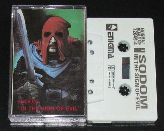 Sodom – In The Sign Of Evil (1985, White, Cassette) - Discogs