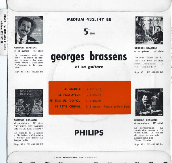 lataa albumi Brassens - Le Gorille