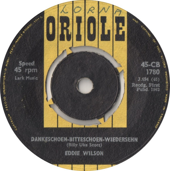 last ned album Eddie Wilson - Dankeschoen Bitteschoen Wiedersehn Rheinlaender Waltz