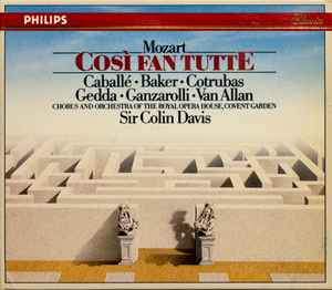 Wolfgang Amadeus Mozart - Così Fan Tutte album cover